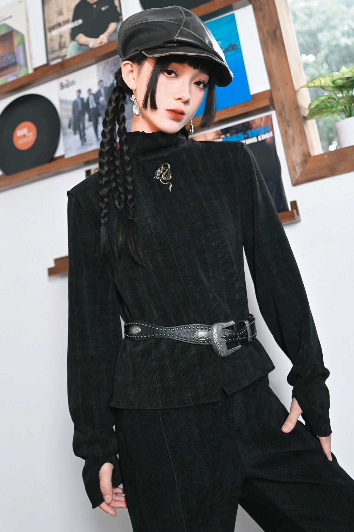 Retro Turtleneck Tops