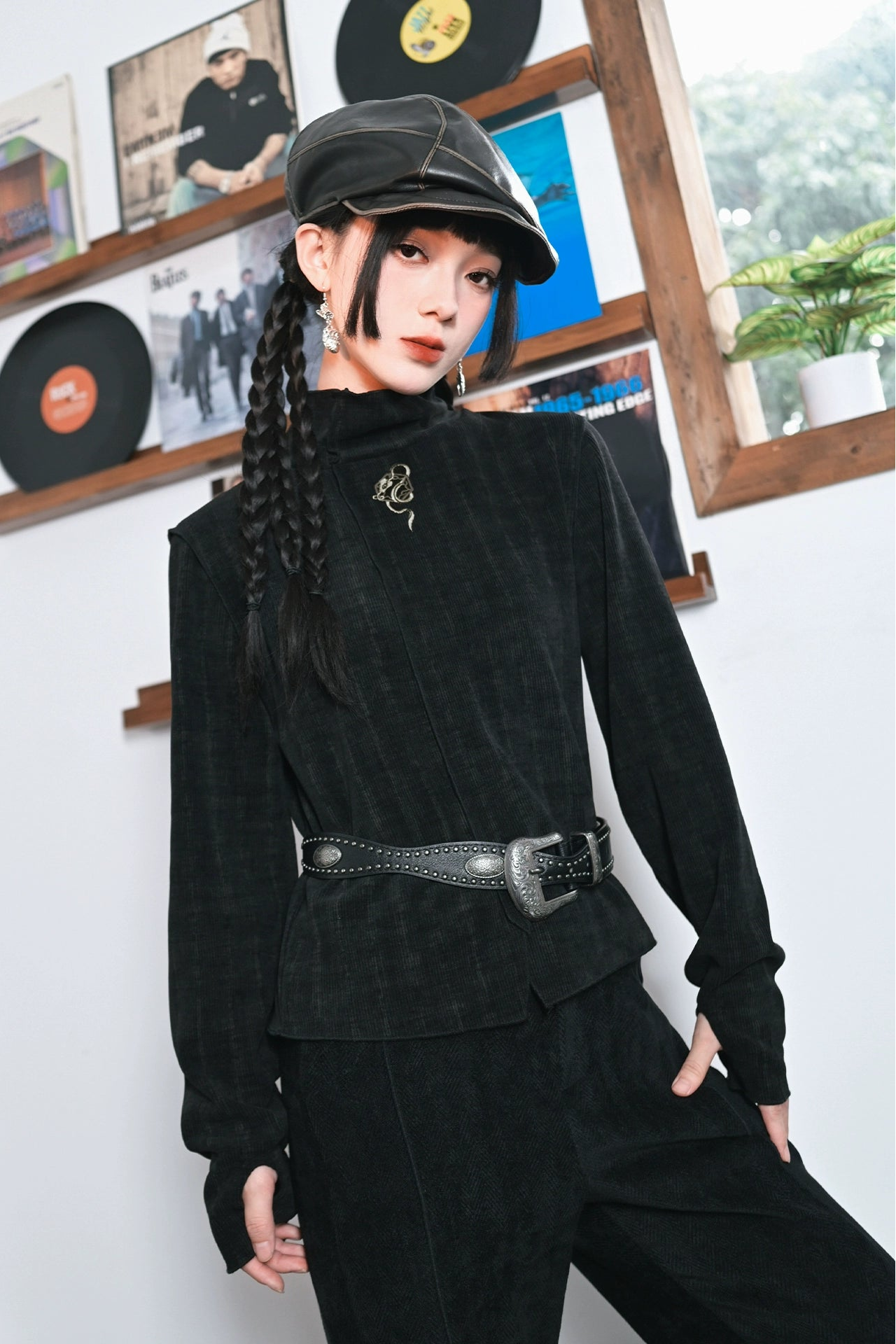 Retro Turtleneck Tops