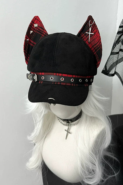 ドーベルマンチェックパンクハット