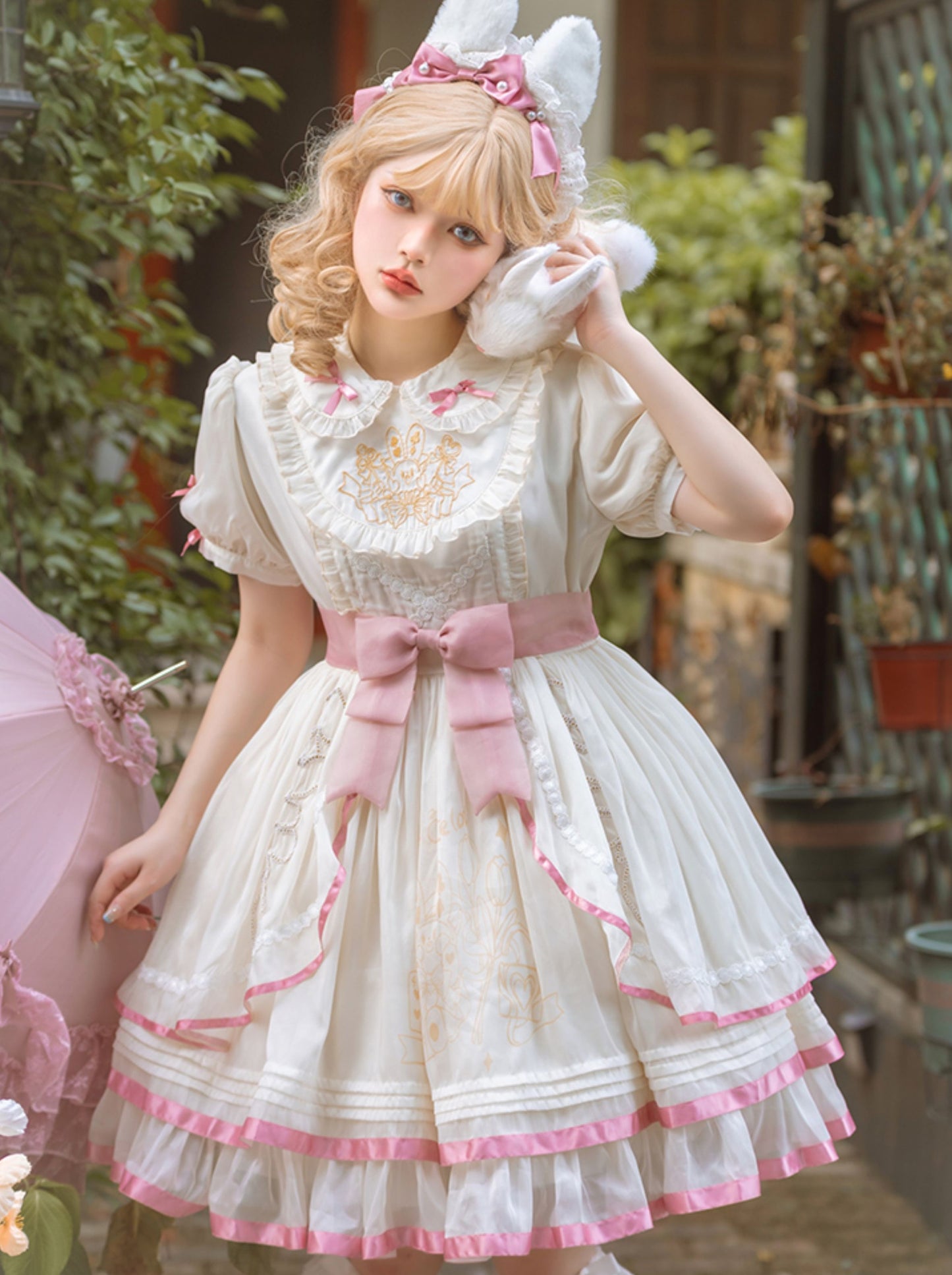 Sweet Flower Rabbit Dream Lolita Doll Dress