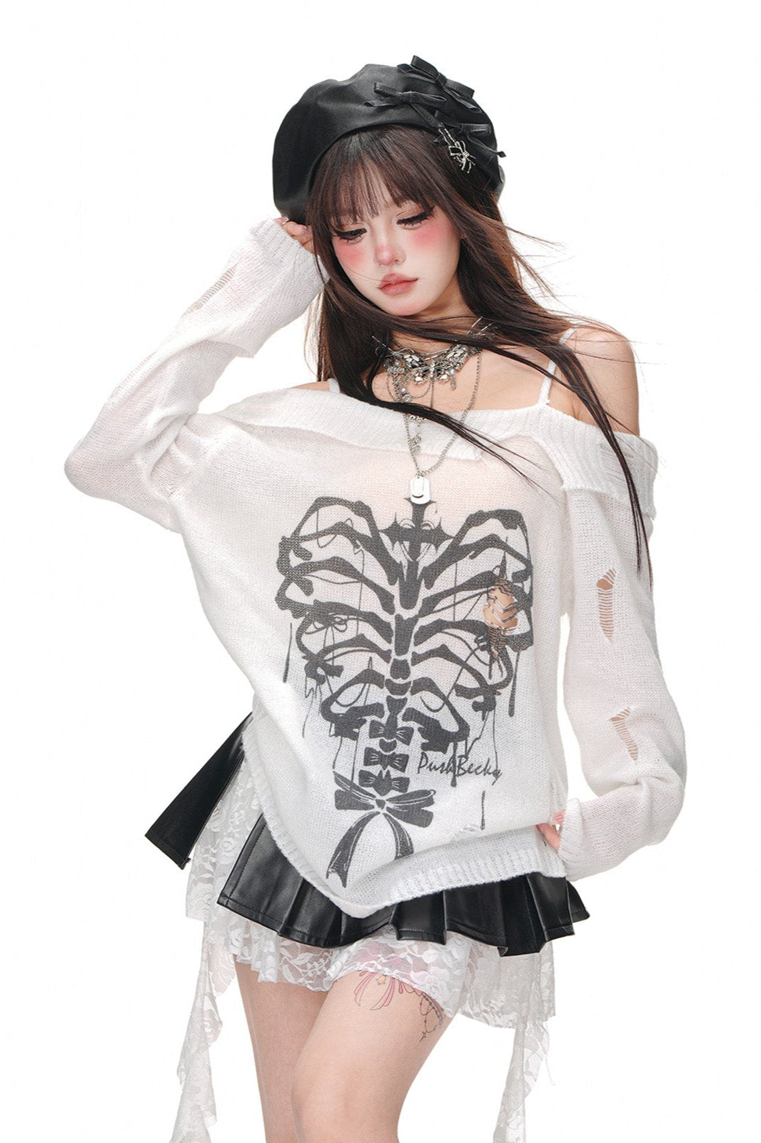 Beauty Born Smock Cutout Top