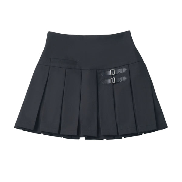 Asymmetrical School Uniform Set with Tie