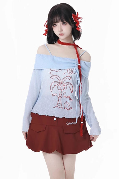 ココナッツグローブバイブドレス+ショートスリーブトップス+ロングトップス+スカート
