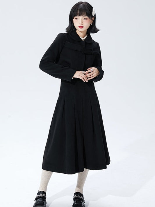 Shallot Retro Short Wool Coat