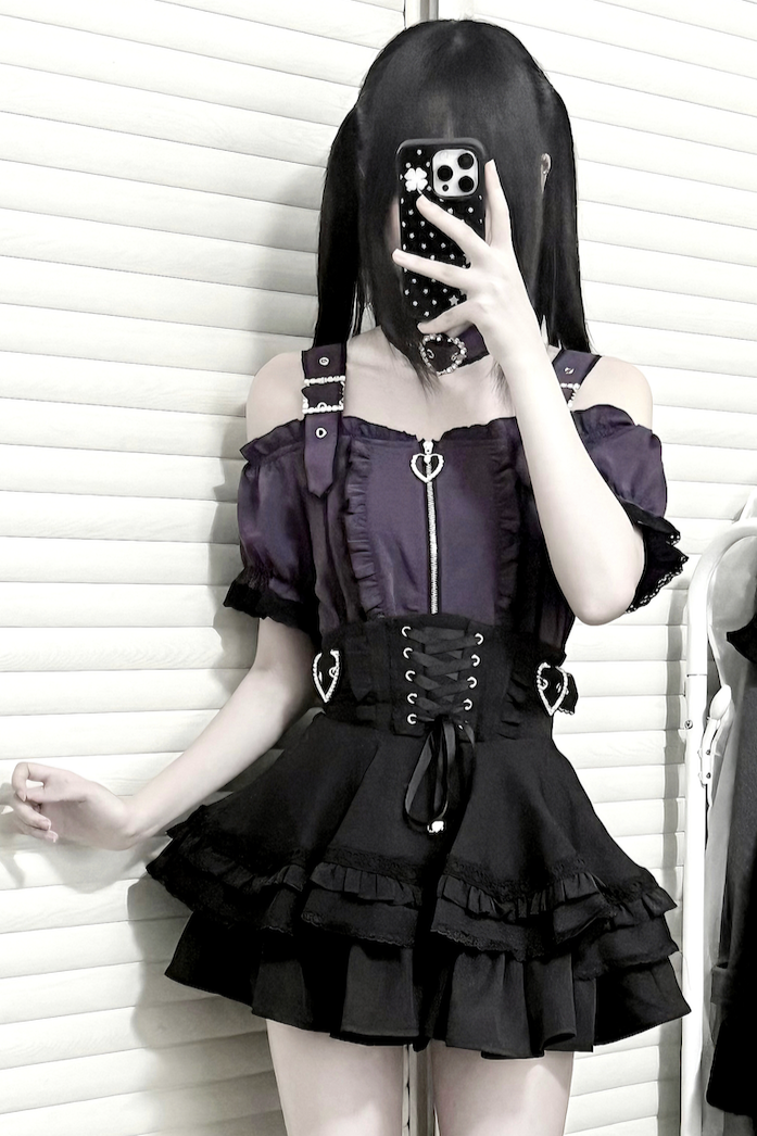 Subculture Heartbeat Top + Flared Skirt