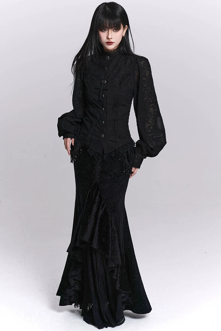 Black Samt Mermaid Rock