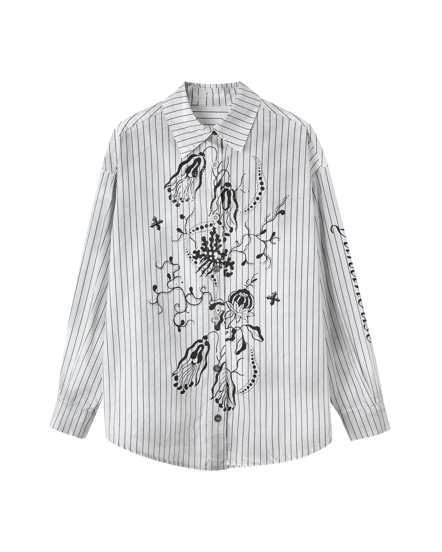 グラフィティストライプシャツ+キャミソールベスト