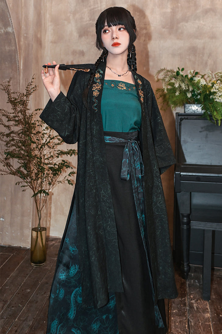 Dark Retro China Sleeveless Piece Setup