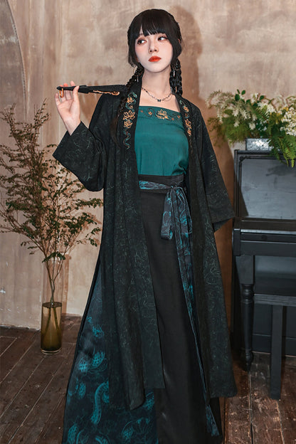 Dark Retro China Sleeveless Piece Setup