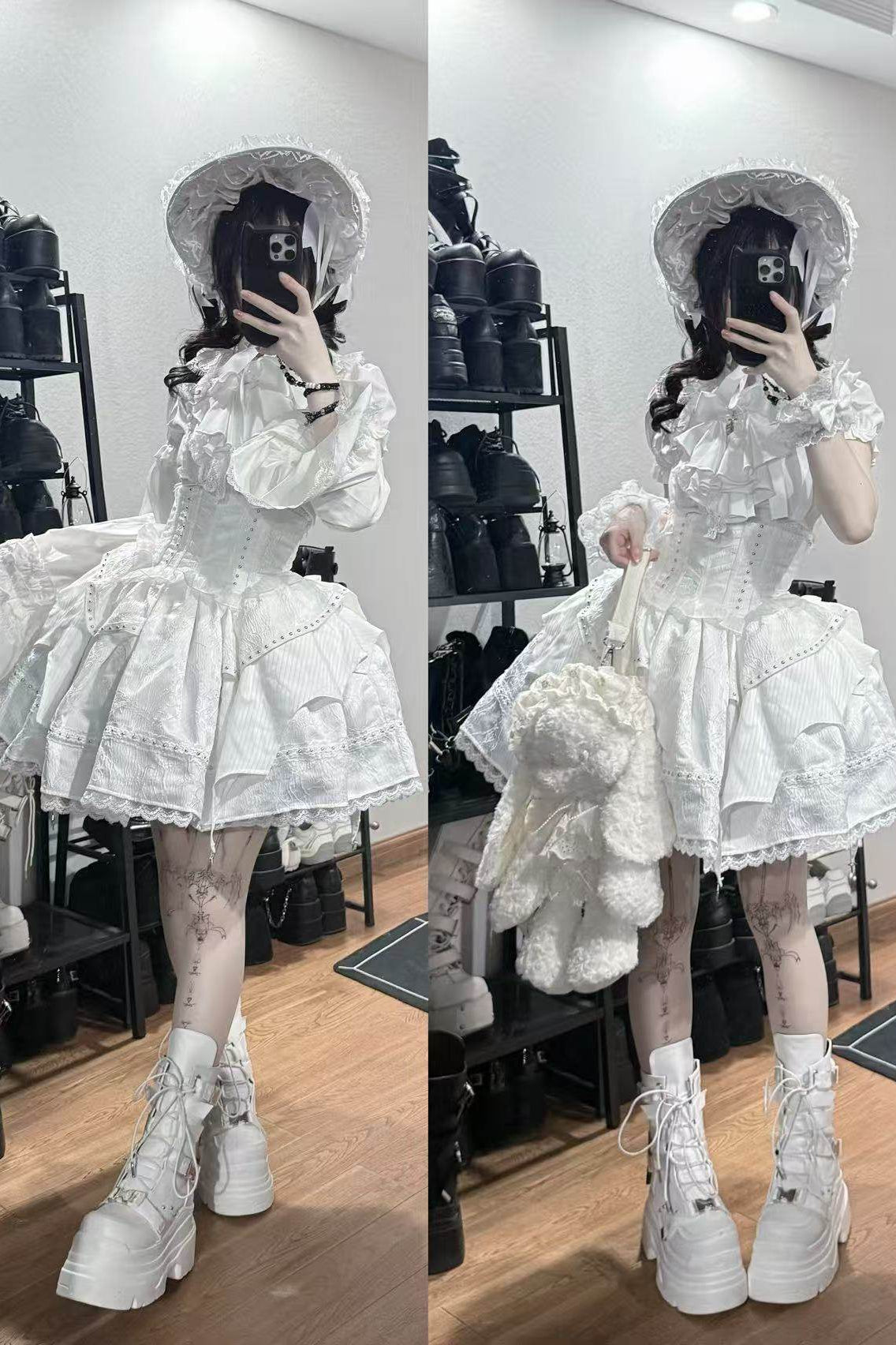 ミストホワイトゴシックロリータセット