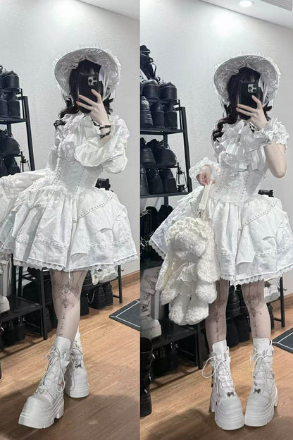 ミストホワイトゴシックロリータセット