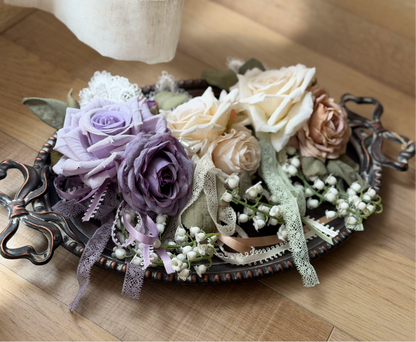 [Pre-order Deadline: July 31] Romantic Sweet Lolita Series Accessories (Flower-Embroidered Waist Ribbon, Corsage with Parfum Emblem, Hair Clip) [Exclusive Sale for Dress Purchasers]