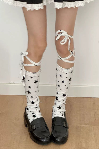 Color Blocked Wing Leg Warmers + Tights