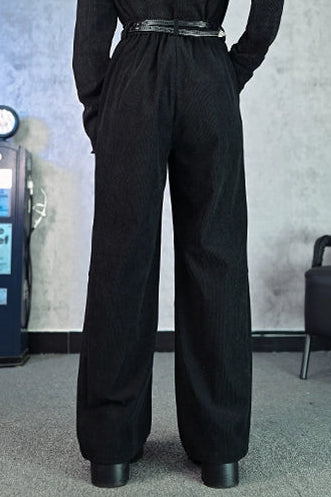 レトロコーデュロイワイドレッグパンツ