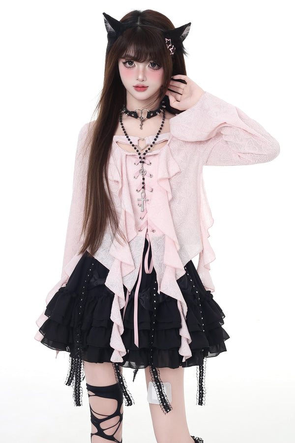 Frill Design Sweet Cool Shirt