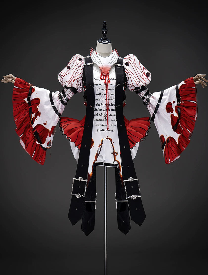 [Date limite de précommande : 19 septembre] Accessoires de col gothique à perles Crimson Claw de la série gothique sombre Decadent (type broderie / type 3D)