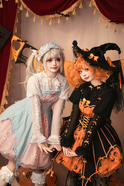 [Reservation deadline on September 28] Halloween Pumpkin Dark Sweet Dress Set