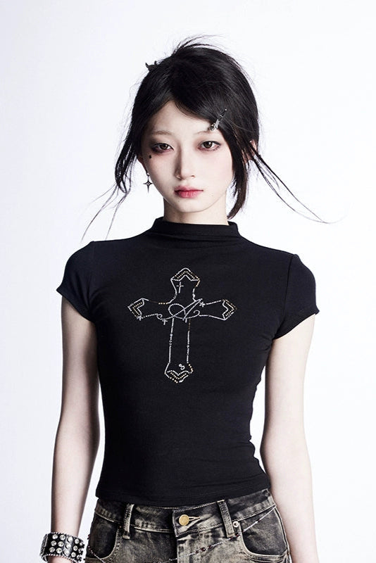 クロス ハーフスリーブ Tシャツ