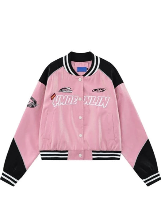 American Bicolor Loose Casual Jacket