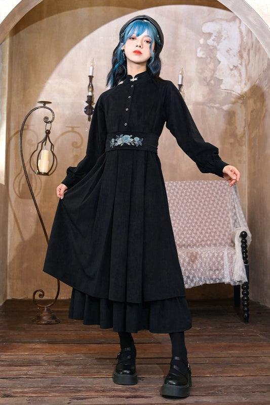 China shirt long dress