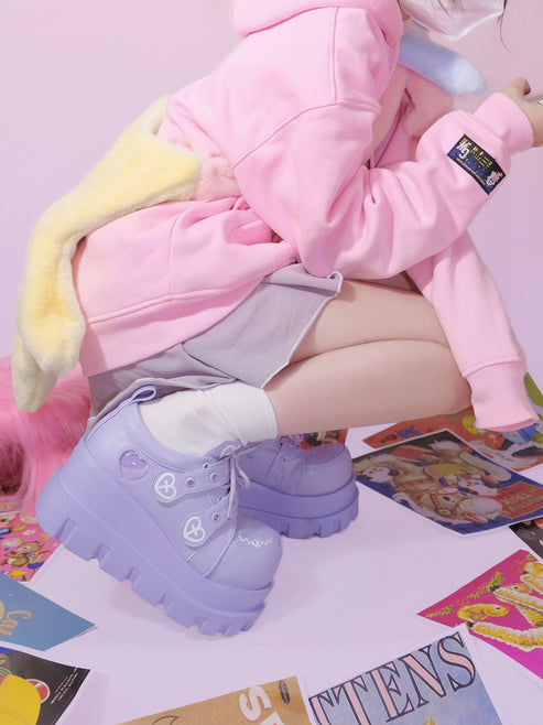 パンクラブクロスマカロンサブカルプラットフォームシューズ main image 1