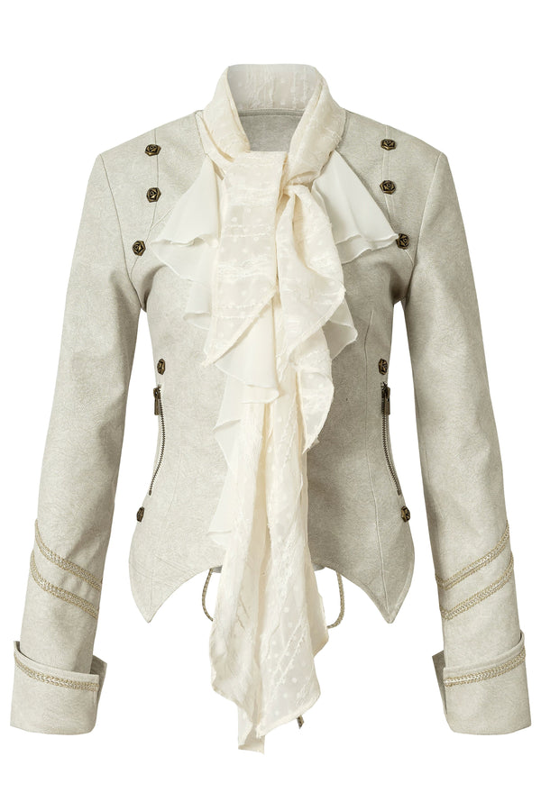 レトロパンクシフォンマーブルトップス