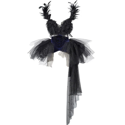 Gothic Gorgeous Glitter Tulle Top