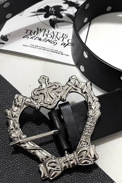 *Silk satin skull*Zhezhi citation TC original Y2K subculture punk decoration willow ding belt versatile belt accessories