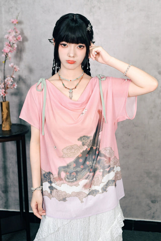 Pinky Japanese China Tops