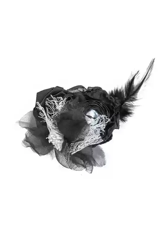 ゴシックダークファーフーディーケープコート