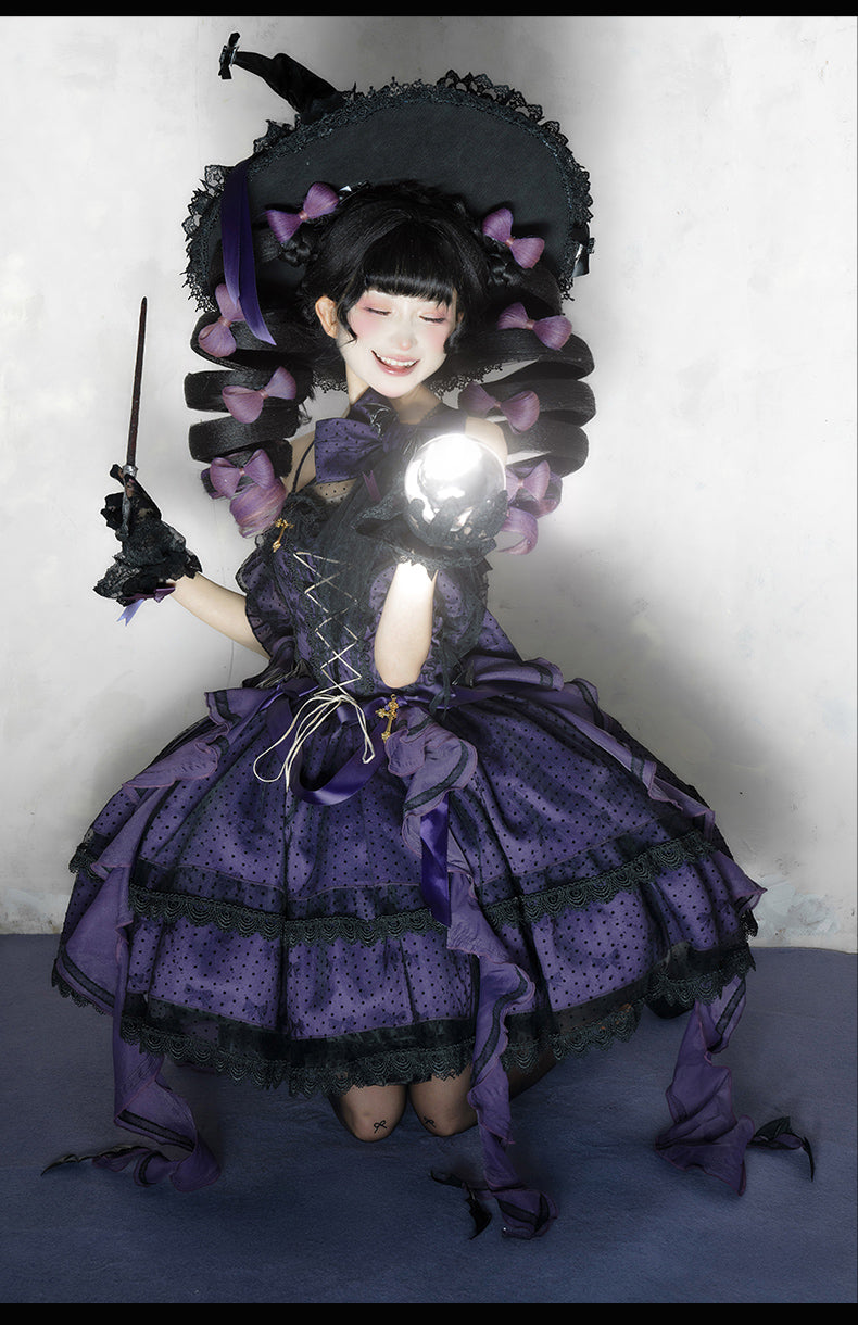 [Reservation deadline on October 17] Witch Heart Cross
Irregular Dress + Witch Hat + Hairband