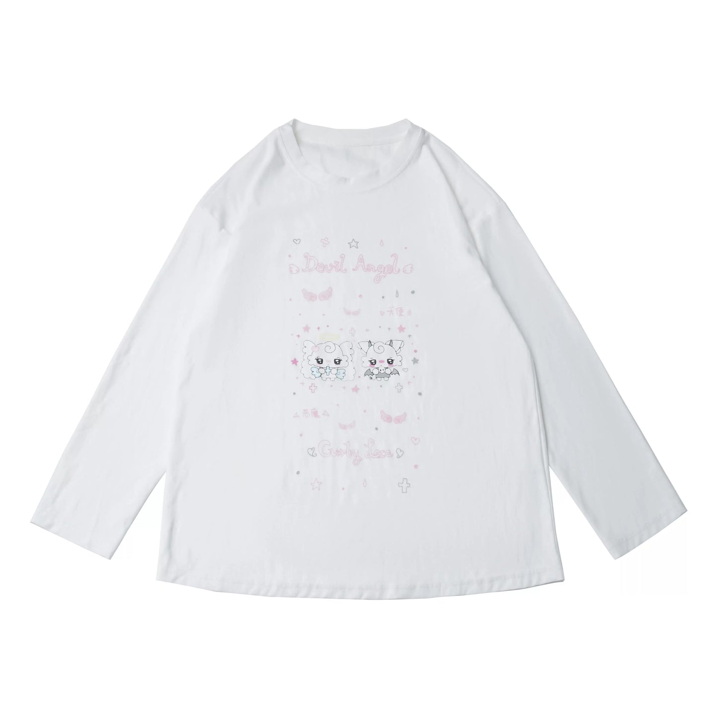 エンジェルデビルイラストTシャツ
