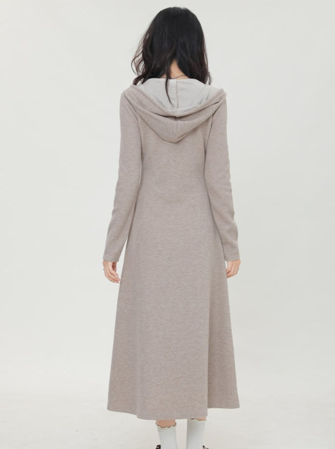 Butterfly Hooded Casual Dress