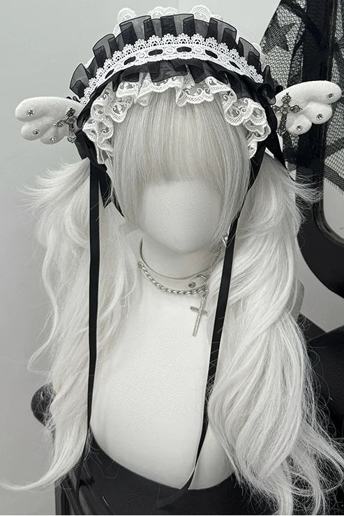 Rhinestone Lace Headdress