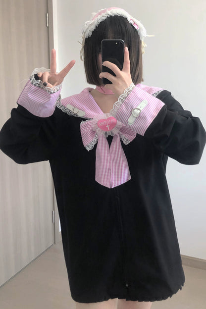 電波チェックセーラートップス