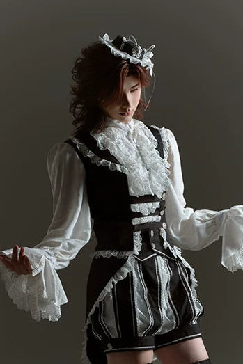 [Reservierungsschluss 18. Juli] Prinz-Lolita-Steampunk-Spitzen-Minihut