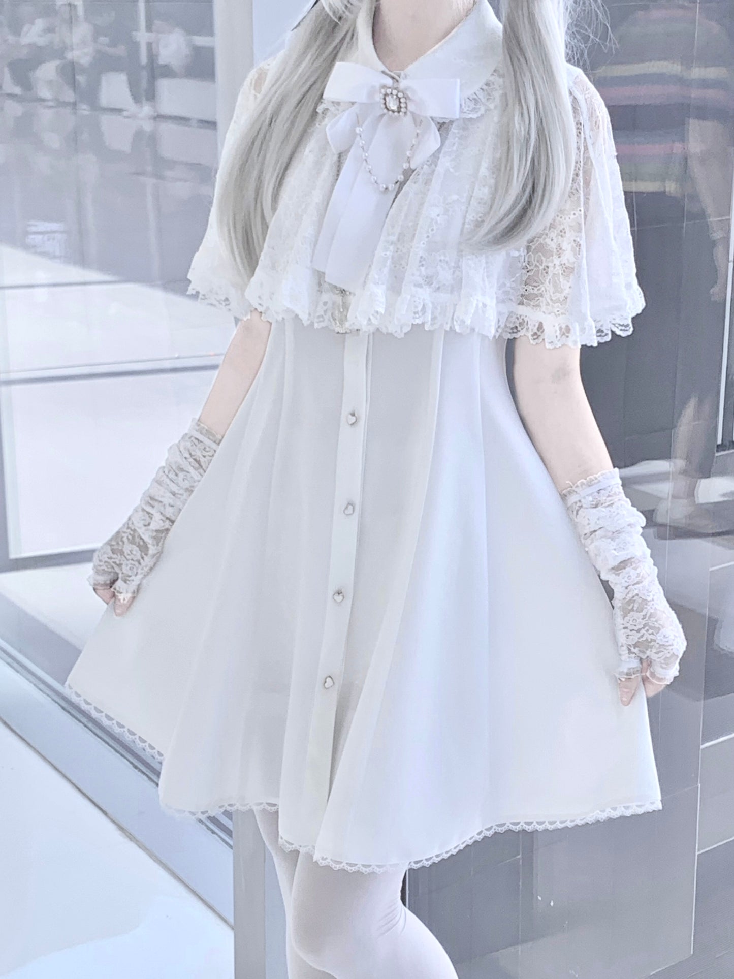 Sweet Doll Lace Ribbon Dress