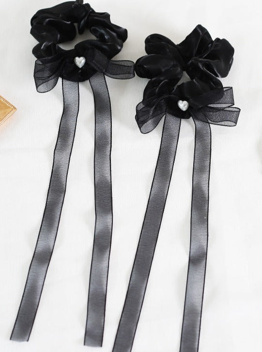 ダブルポニーテールロリータヘアアクセサリー