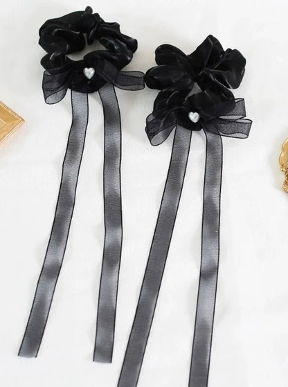 Double Ponytail Lolita Hairband Long Sheer Chou Chou