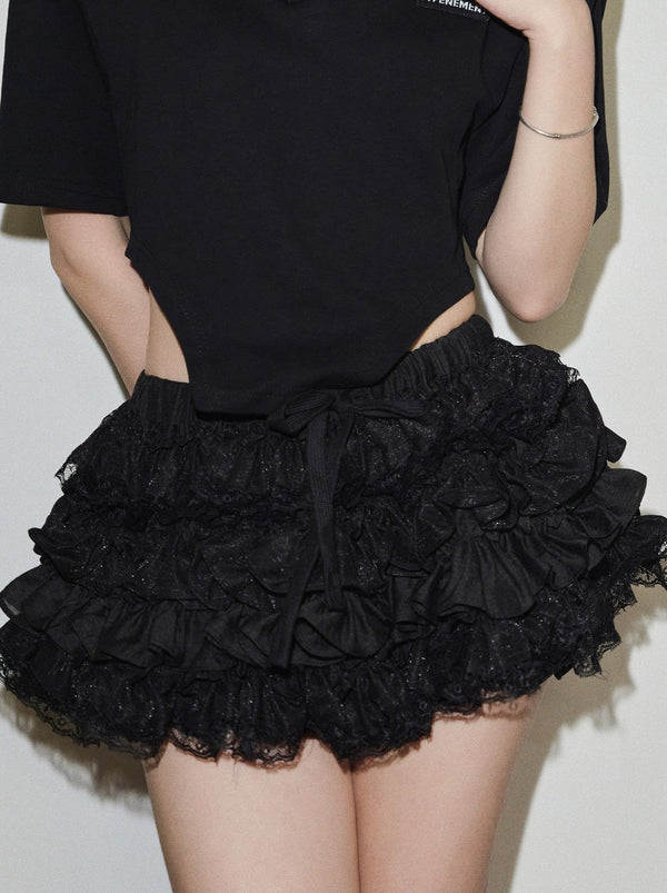 Slit design top + cake skirt