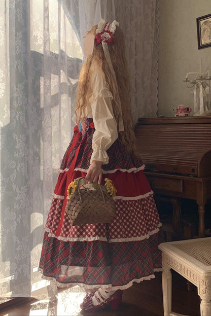 [Pre-order Deadline: January 31] Forest Berry Rabbit Multi-layer Tiered Skirt