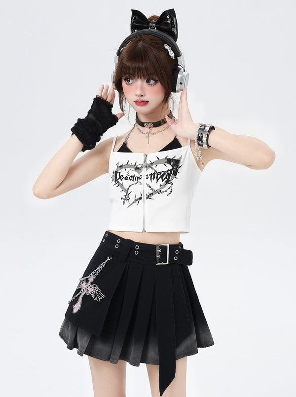 センタージッパーキャミソール