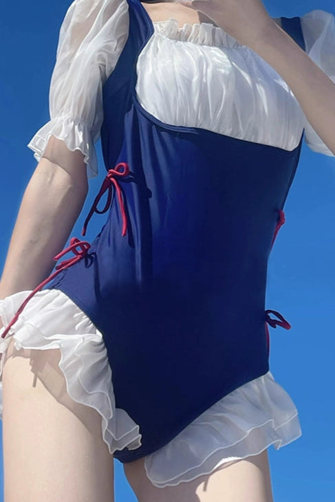 Snow White Style School Swimsuit