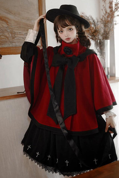 [Reservation deadline on October 18] Rose Elegant Footie Ribbon Cape Coat