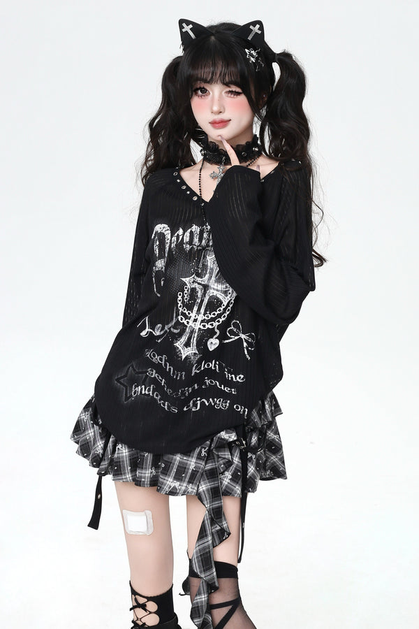 Angel Subculture V-Neck Top