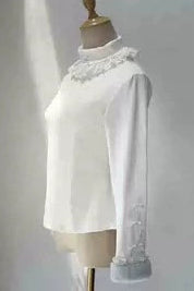 リボンタートルネックロリータトップス