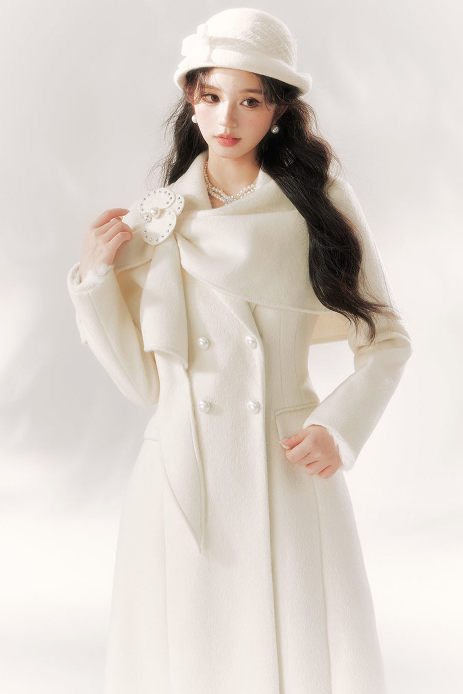 Pure Moon Light Dress Coat