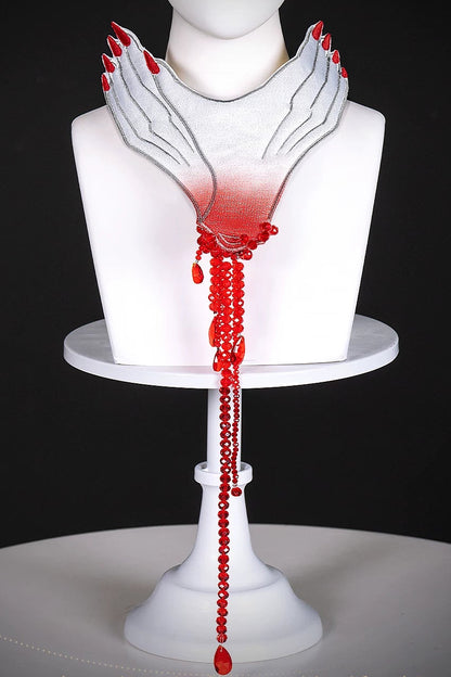 [Date limite de précommande : 19 septembre] Accessoires de col gothique à perles Crimson Claw de la série gothique sombre Decadent (type broderie / type 3D)