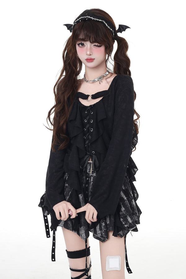 Frill Design Sweet Cool Shirt