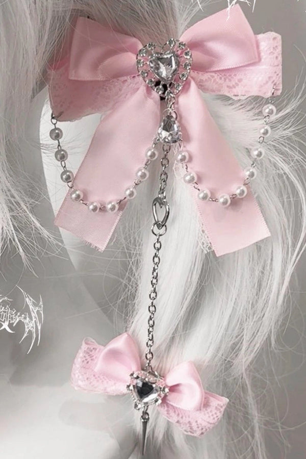 レースリボンサブカルクリップ